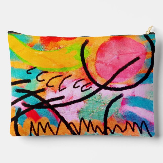 Abstract Digital Painting Accessory Pouch (Back)