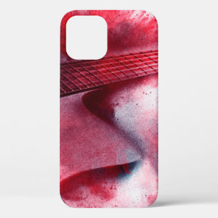 Abstract digital painting of guitarart, abstract,  iPhone 12 case