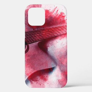 Abstract digital painting of guitarart, abstract,  iPhone 12 case