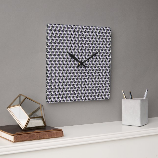 Abstract digital pattern 1222 - Wall Clock (Office)