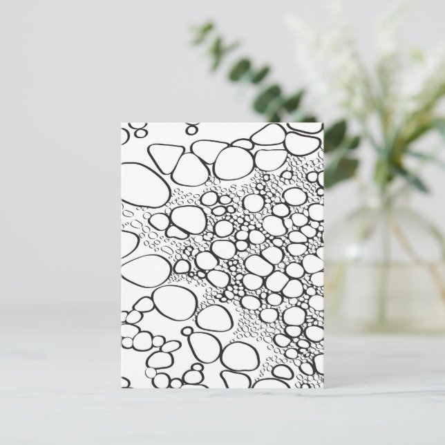 Abstract digital work 10 holiday postcard (Standing Front)
