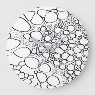 Abstract digital work 10 large clock