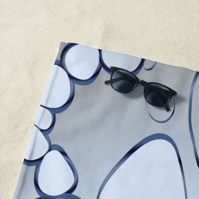 Abstract digital work 6 beach towel (In Situ)