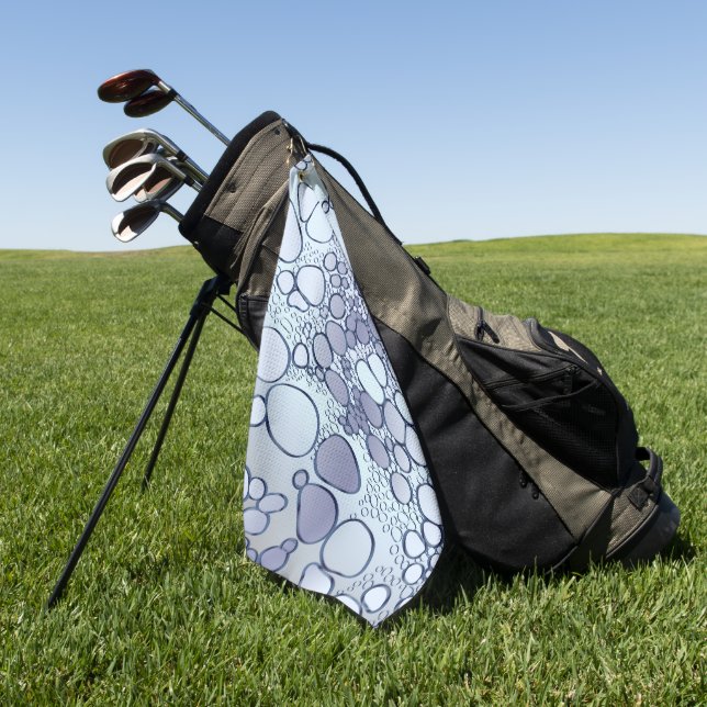 Abstract digital work 6 golf towel (Green)