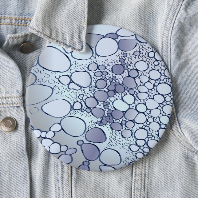 Abstract digital work 6 inch round button (In Situ)