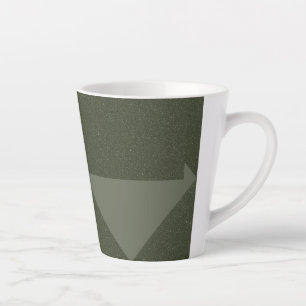 Abstract Direction Moss Green Mug – Customizable