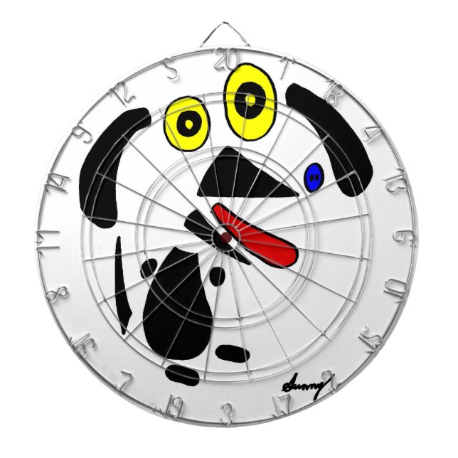 Abstract Dog Dartboard (Front)