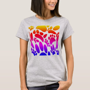 Abstract Dog Pawprint T-Shirt