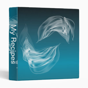 Abstract Dolphins at Play Binder