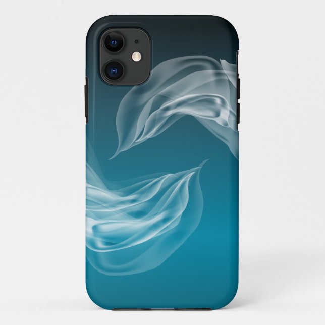 Abstract Dolphins at Play Case-Mate iPhone Case (Back)