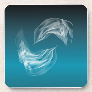 Abstract Dolphins at Play Coaster