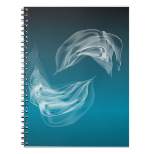 Abstract Dolphins at Play Notebook