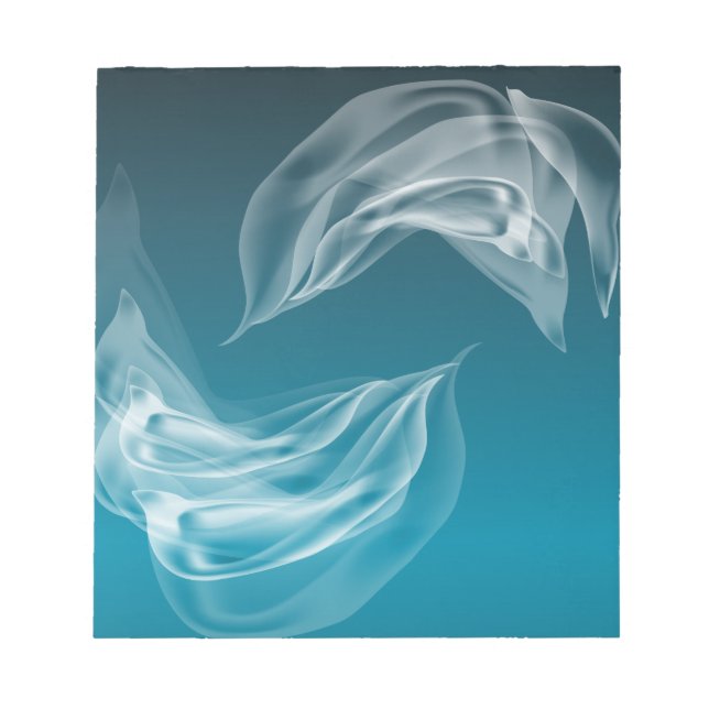 Abstract Dolphins at Play Notepad (Front)