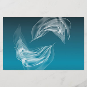 Abstract Dolphins at Play Stationery
