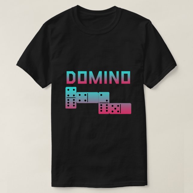 Abstract Domino Tile Board Game T-Shirt (Design Front)