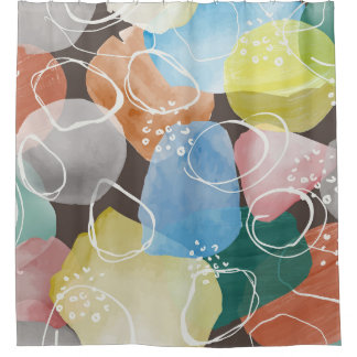 Abstract Doodles: Watercolor Minimalist Art