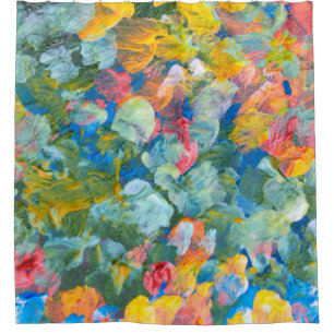 Abstract dot smear brush stroke acrylic and waterc