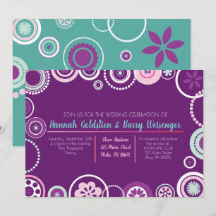 ABSTRACT DOTS Abstract Wedding Invitation
