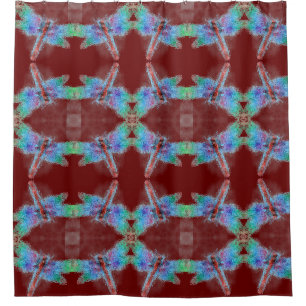 Abstract Dragonflies Red Customize Background