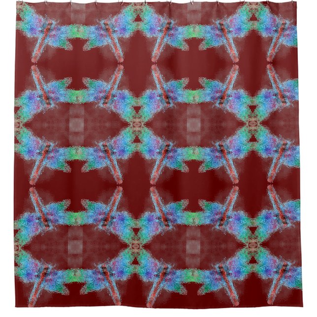 Abstract Dragonflies Red Customize Background (Front)