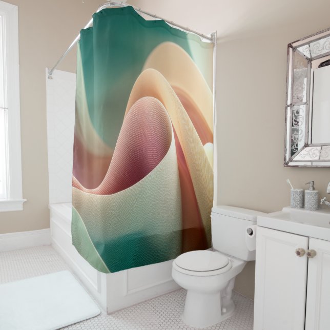 Abstract Drapery with Pastel Gradient Flow (In Situ)