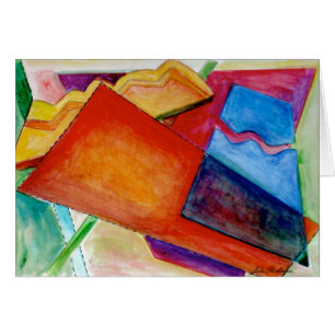 Abstract Drawing Card