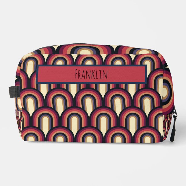 Abstract Drawing I Custom Name  Dopp Kit (Front)