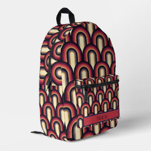 Abstract Drawing I Custom Name  Printed Backpack