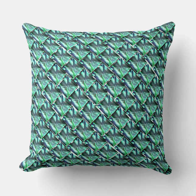 Abstract drawing repetition looking like stones throw pillow (Front)