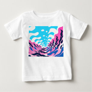Abstract Dream Wave – Vibrant Surreal Flow Baby T-Shirt