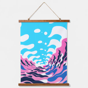 Abstract Dream Wave – Vibrant Surreal Flow Hanging Tapestry