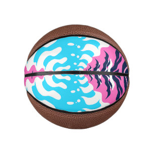 Abstract Dream Wave – Vibrant Surreal Flow Mini Basketball