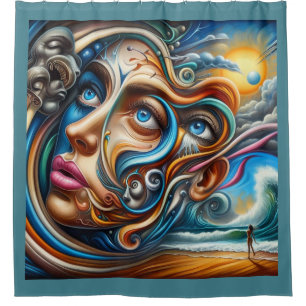 Abstract Dreamscape Ocean Serenity & Cosmic Wonder