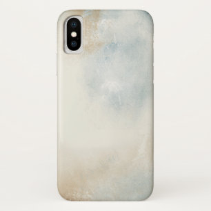 Abstract Dreamy Light Blue, Cream And Gold Case-Mate iPhone Case