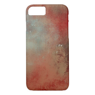 Abstract Dreamy Red Teal Cream Art Case-Mate iPhone Case