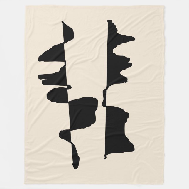 Abstract Dual Face Polar Blanket (Front)