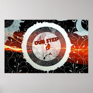 Abstract Dubstep Speaker stream Poster