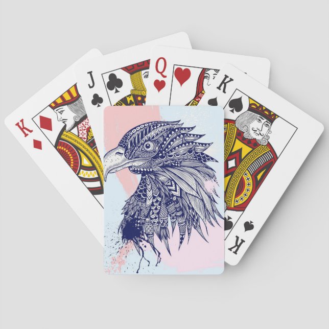 Abstract Eagle Playing Cards (Back)