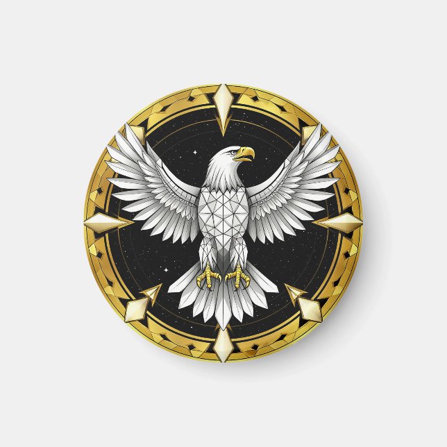 Abstract Eagle Spreading Wings Magnet (Front)