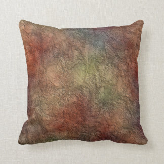 Abstract Earth Tone Colours Reversible Throw Pillow
