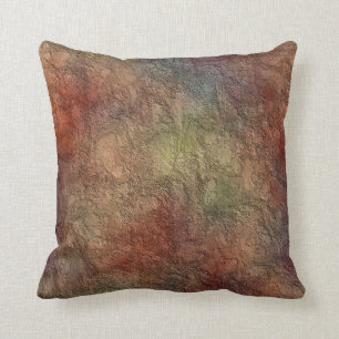 Abstract Earth Tone Colours Reversible Throw Throw Pillow