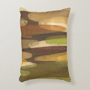 Abstract Earth Tone Landscape Decorative Pillow