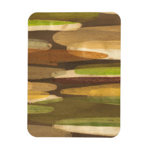 Abstract Earth Tone Landscape Magnet