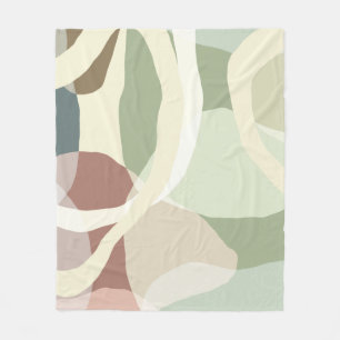 Abstract Earthiness Fleece Blanket