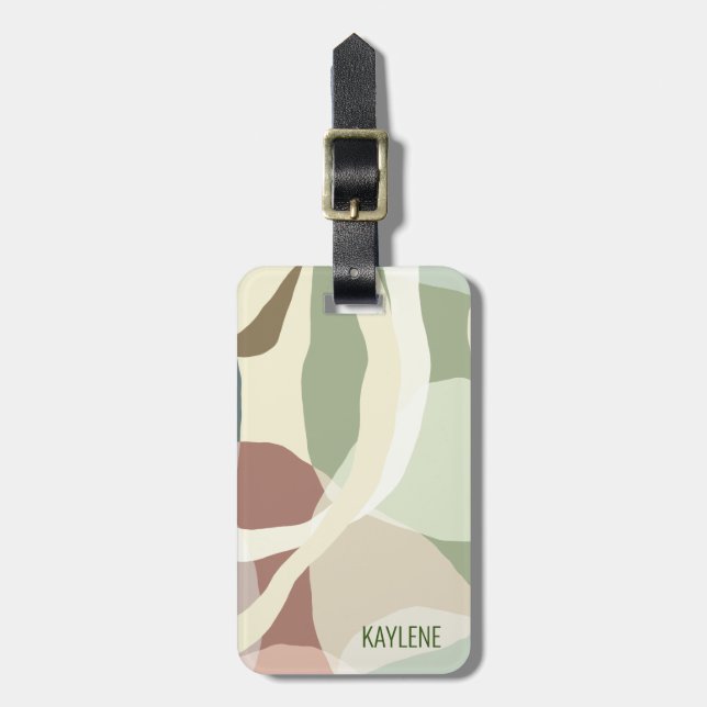Abstract Earthiness Luggage Tag (Front Vertical)