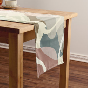Abstract Earthiness Short Table Runner