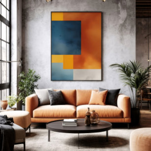 Abstract Earthly Geometry Canvas Print