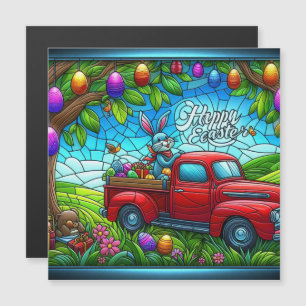 Abstract Easter Bunny Happy