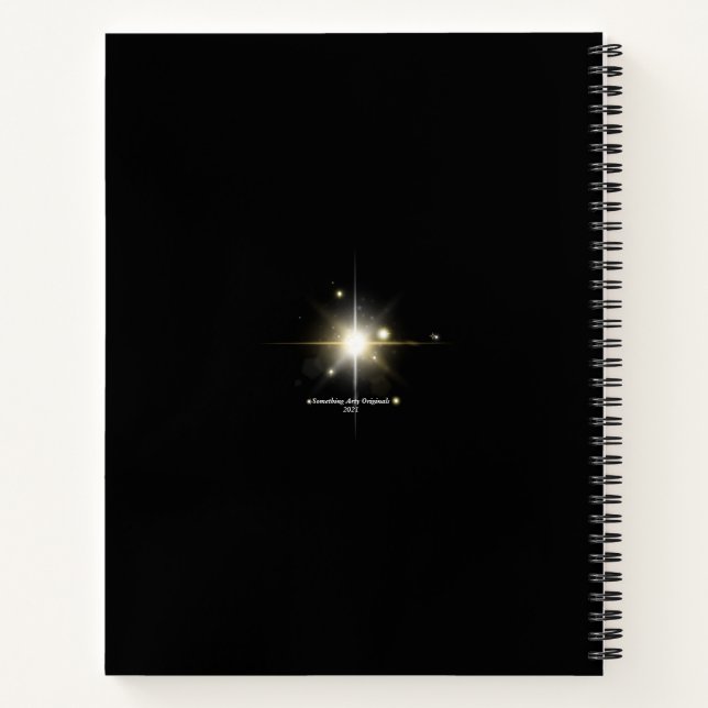 Abstract eggplant and colour swirl sketch book (Back)