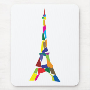 Abstract Eiffel Tower, France, Paris Mouse Pad
